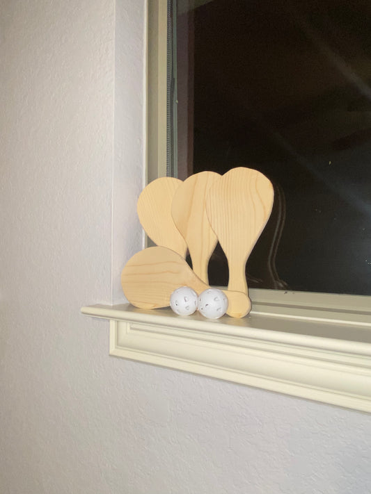 Indoor Pirate Ball Set (4 Paddles + Ball)